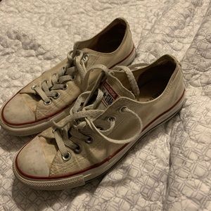 white low top converse